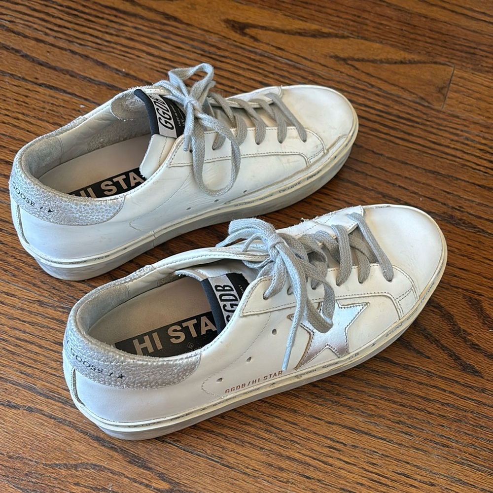 Size 38 golden goose hi stars.